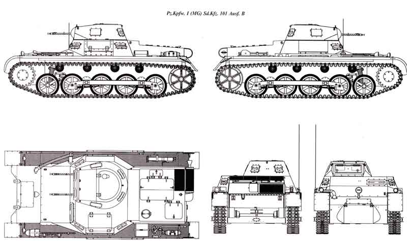 Танк pz 1 чертеж